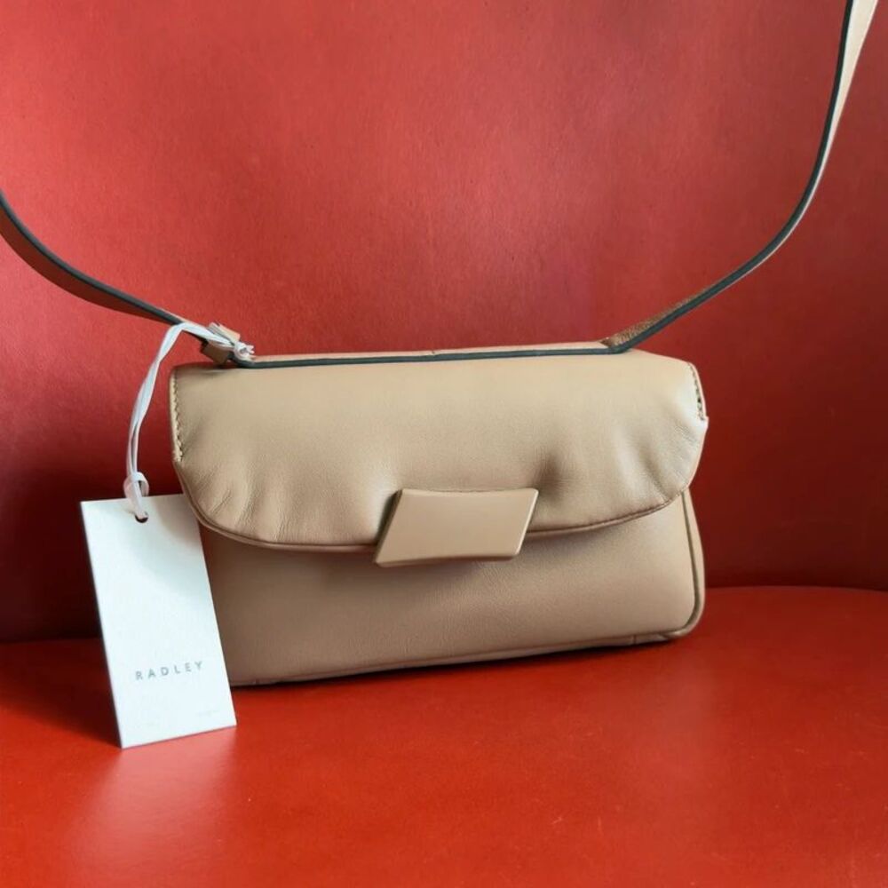 Radley London The Belsize - Puffy Small Flapover Shoulder Bag Sahara NEW #1/2